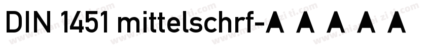 DIN 1451 mittelschrf字体转换